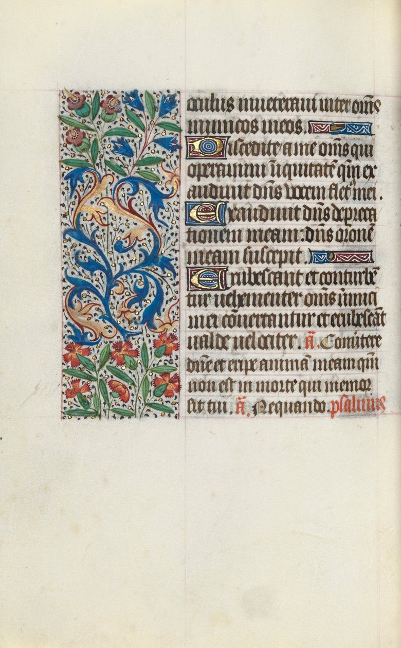 Księga godzin Korzystanie z Rouen: fol. 112v, ok. 1470. autorstwa Master of the Geneva Latini