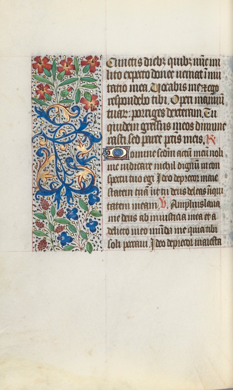 Księga godzin Korzystanie z Rouen: fol. 124v, ok. 1470. autorstwa Master of the Geneva Latini