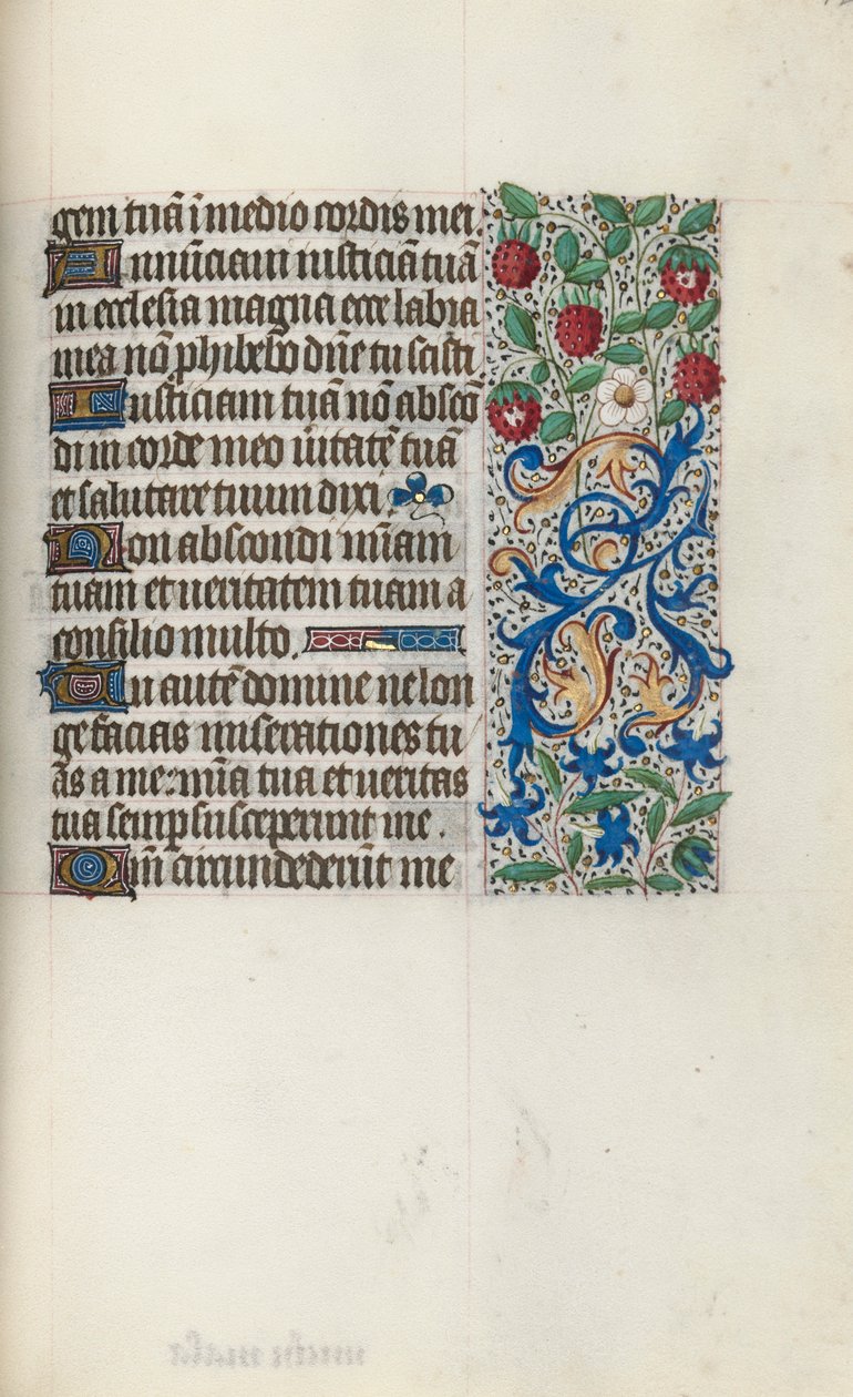 Księga godzin Korzystanie z Rouen: fol. 126r, ok. 1470. autorstwa Master of the Geneva Latini