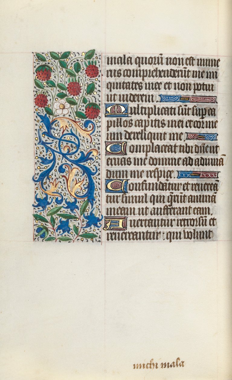 Księga godzin Korzystanie z Rouen: fol. 126v, ok. 1470. autorstwa Master of the Geneva Latini