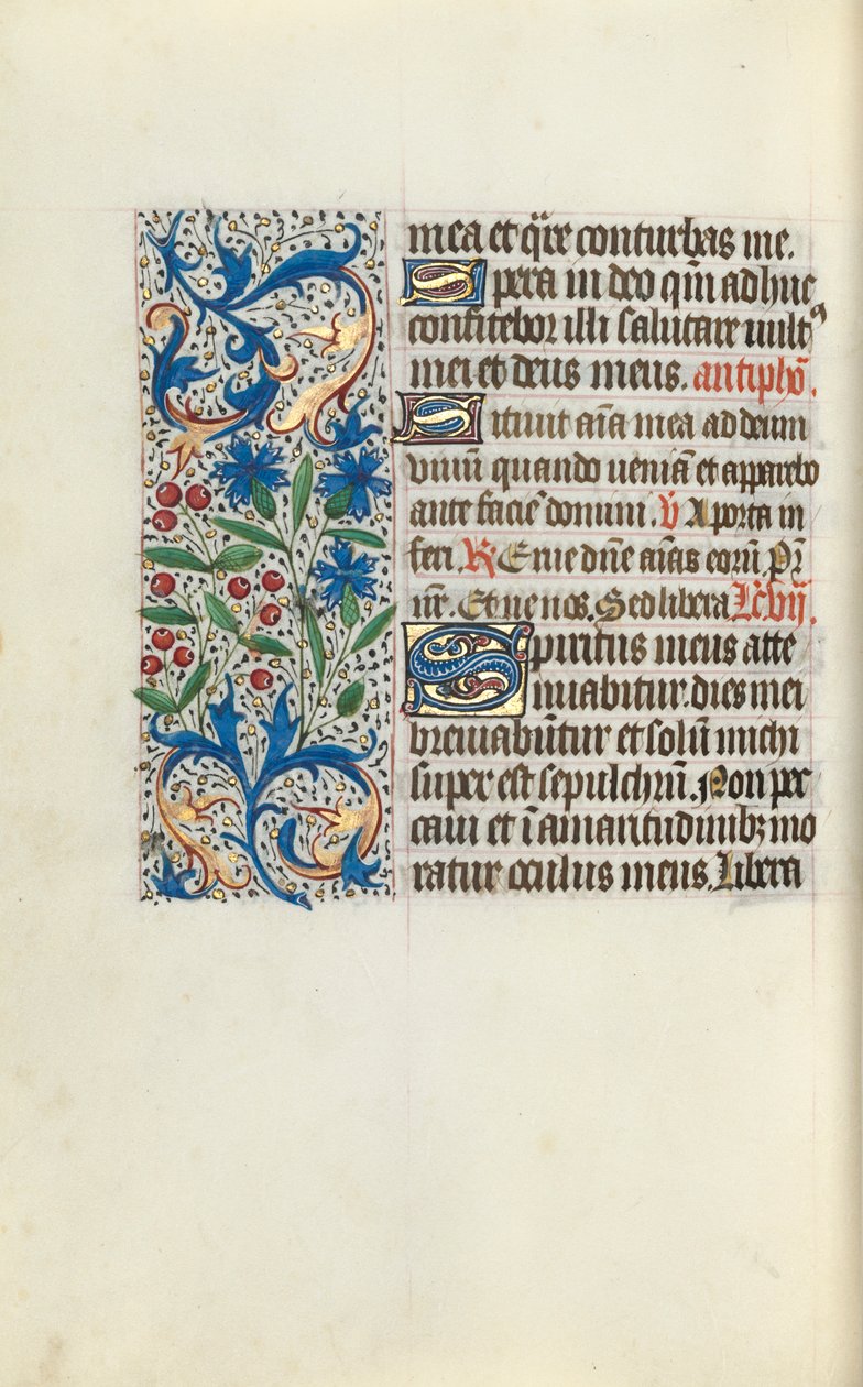Księga godzin Korzystanie z Rouen: fol. 130v, ok. 1470. autorstwa Master of the Geneva Latini
