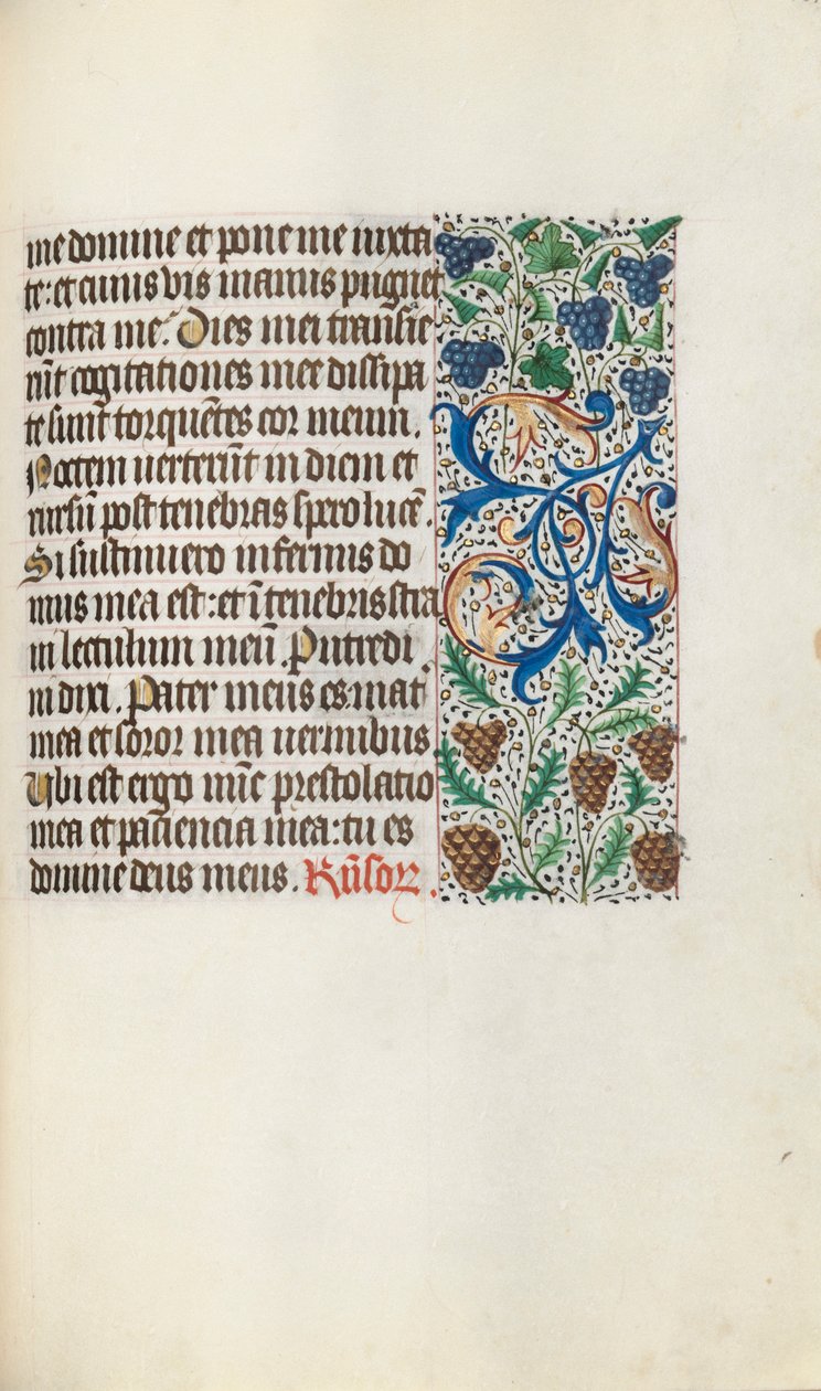 Księga godzin Korzystanie z Rouen: fol. 131r, ok. 1470. autorstwa Master of the Geneva Latini