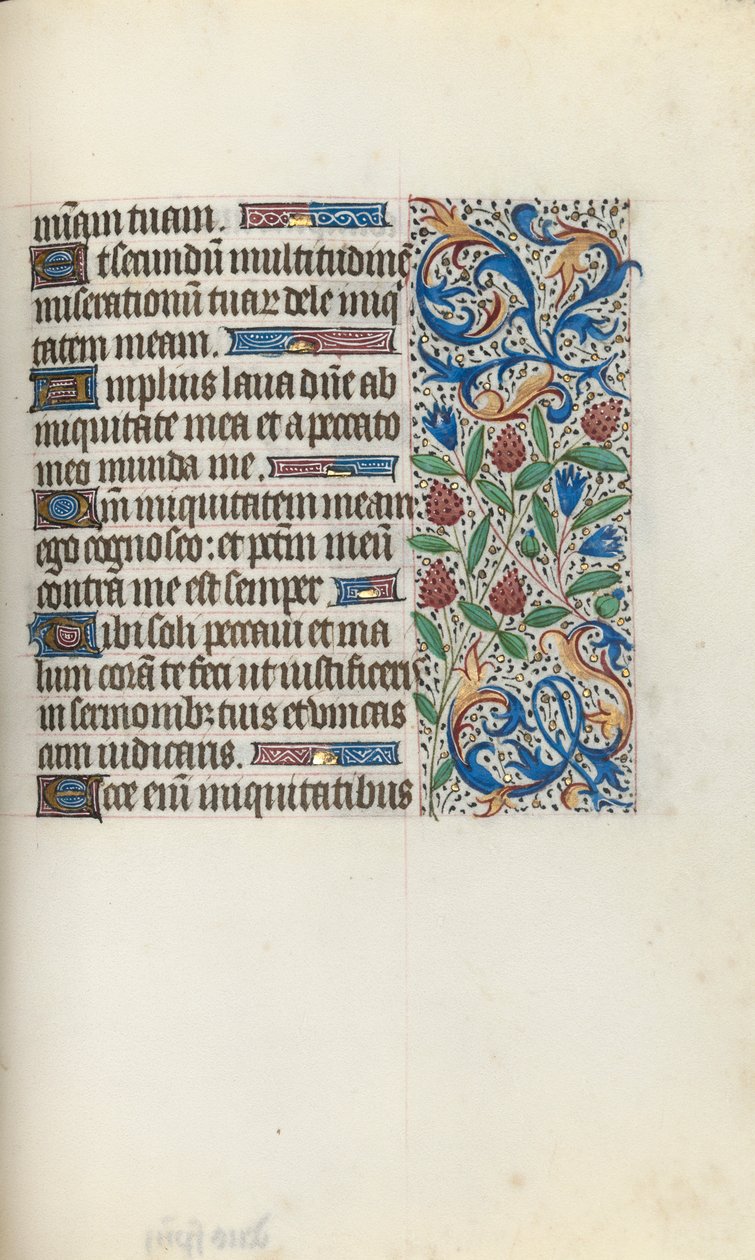 Księga godzin Korzystanie z Rouen: fol. 134r, ok. 1470. autorstwa Master of the Geneva Latini