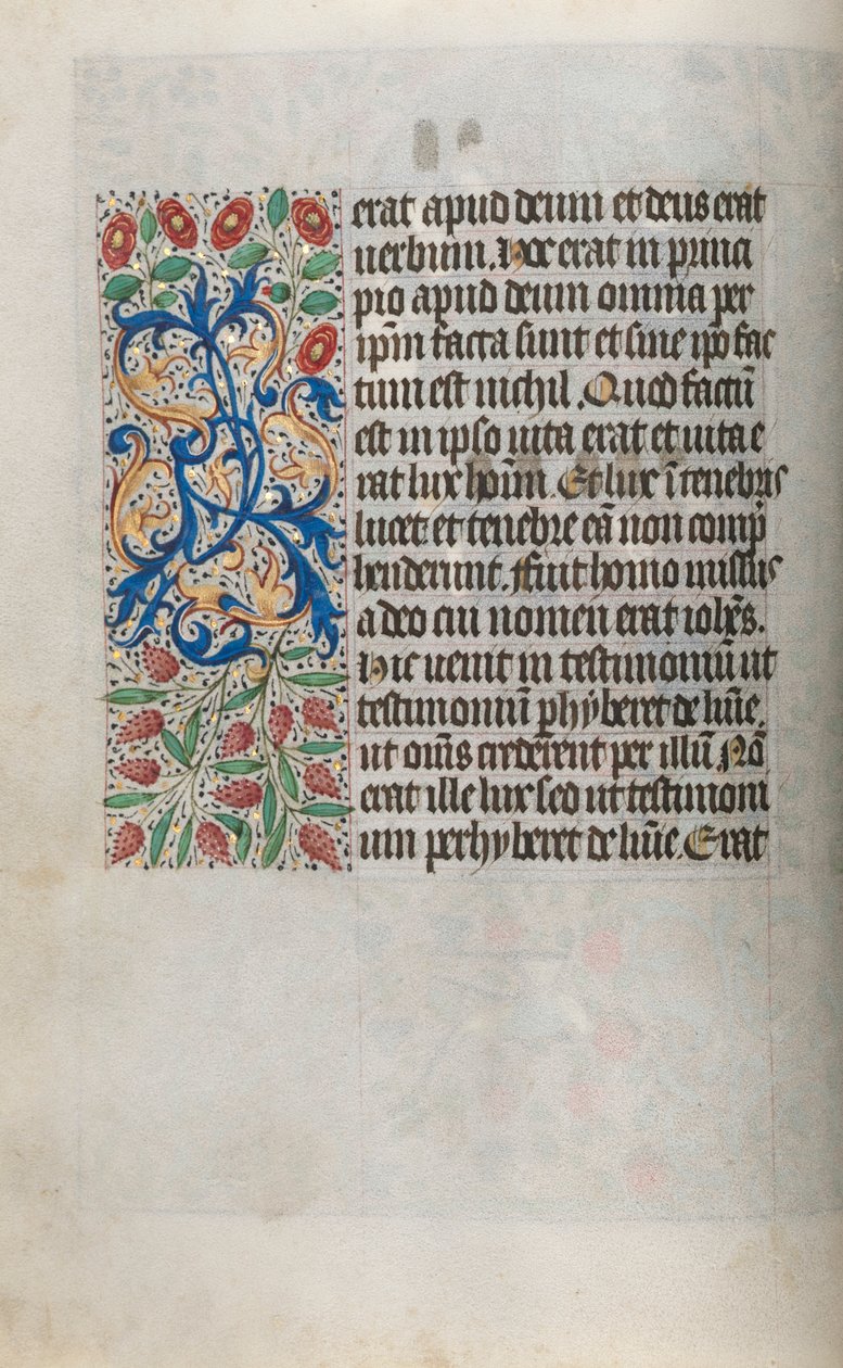 Księga godzin Korzystanie z Rouen: fol. 13v, ok. 1470. autorstwa Master of the Geneva Latini