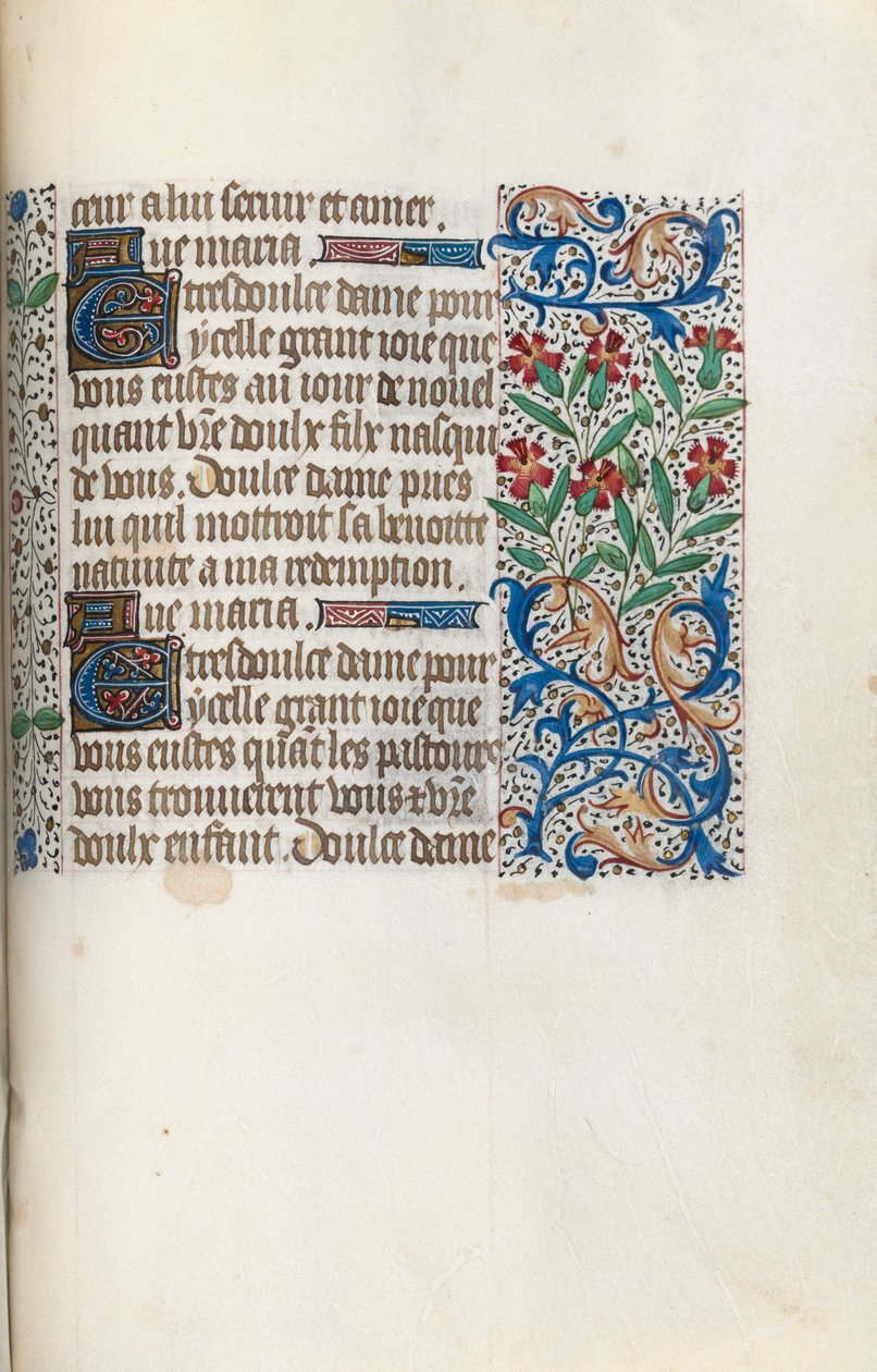 Księga godzin Korzystanie z Rouen: fol. 148r, ok. 1470. autorstwa Master of the Geneva Latini