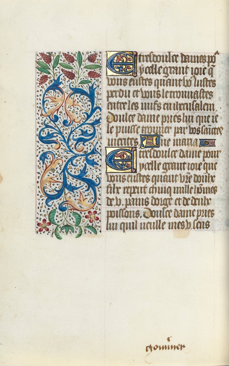 Księga godzin Korzystanie z Rouen: fol. 149v, ok. 1470. autorstwa Master of the Geneva Latini