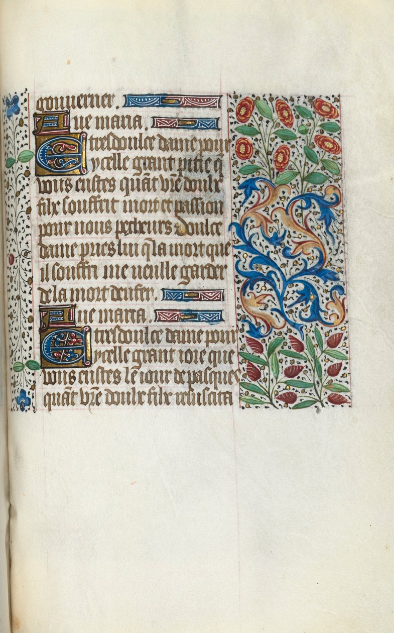 Księga godzin Korzystanie z Rouen: fol. 150r, ok. 1470. autorstwa Master of the Geneva Latini