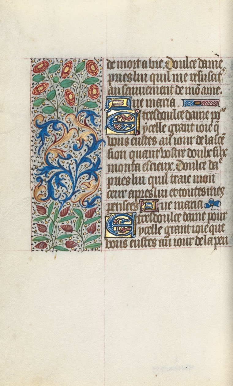 Księga godzin Korzystanie z Rouen: fol. 150v, ok. 1470. autorstwa Master of the Geneva Latini