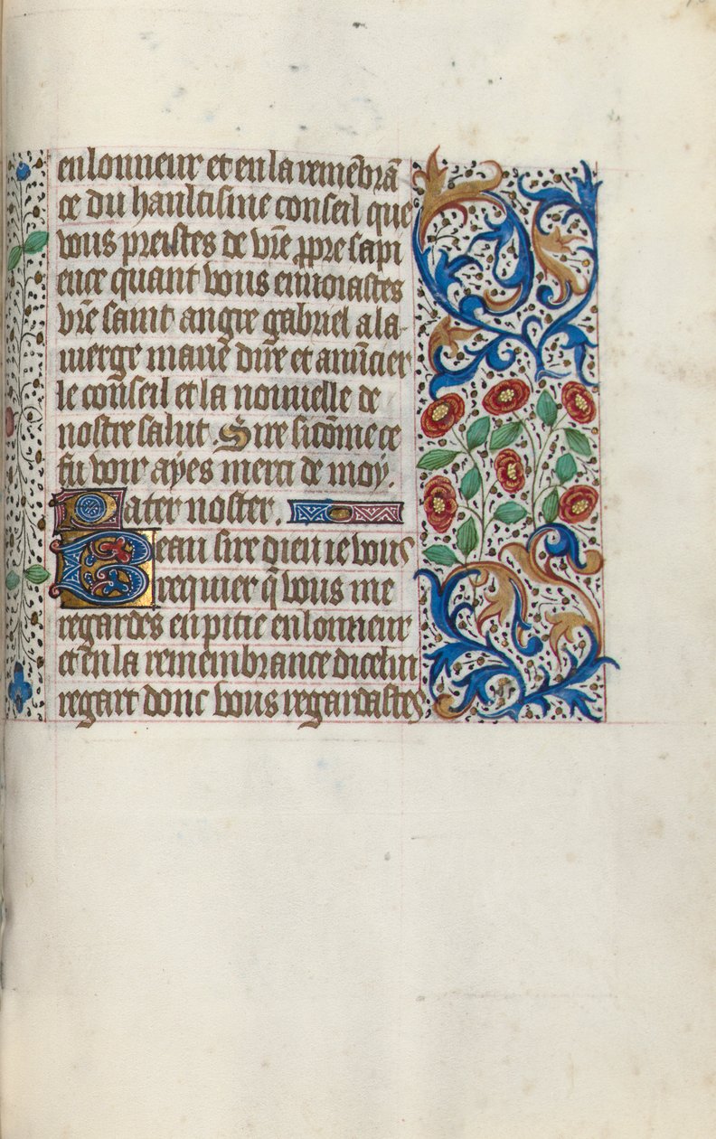 Księga godzin Korzystanie z Rouen: fol. 152r, ok. 152r. 1470. autorstwa Master of the Geneva Latini