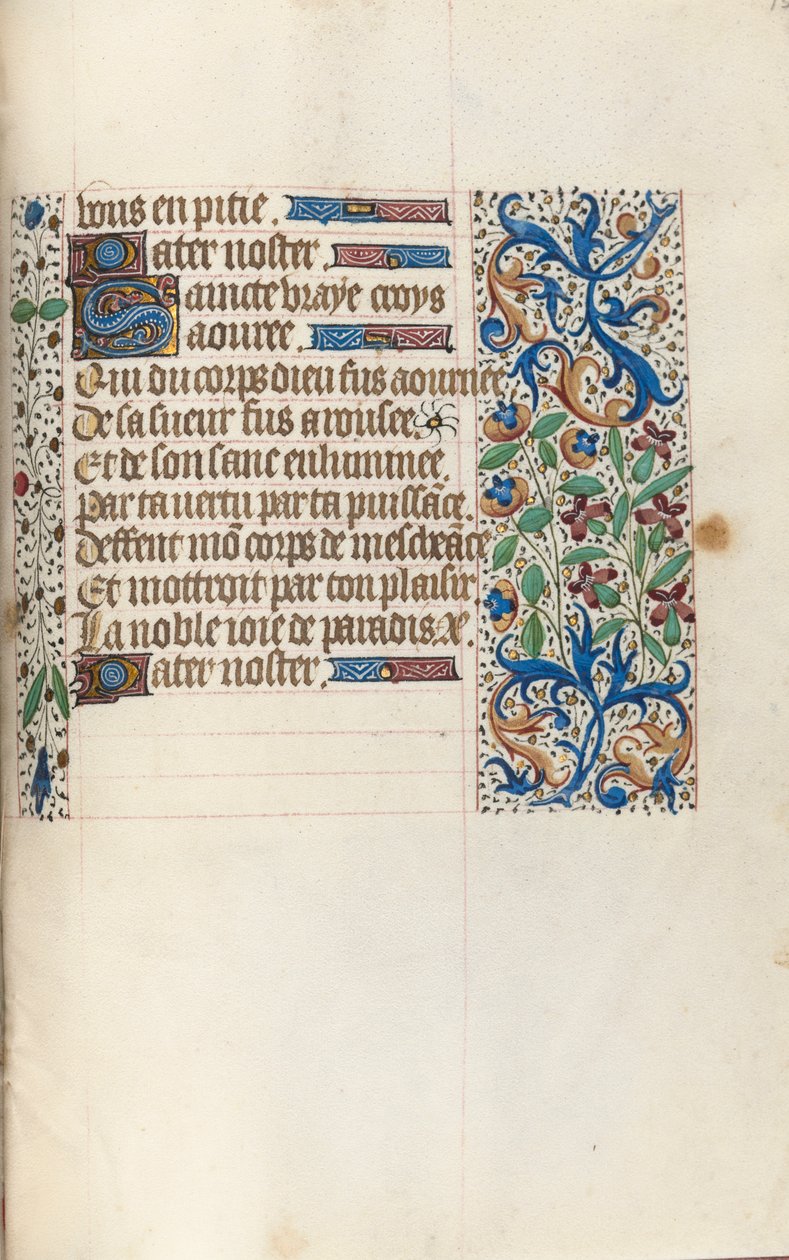 Księga godzin Korzystanie z Rouen: fol. 154r, ok. 1470. autorstwa Master of the Geneva Latini