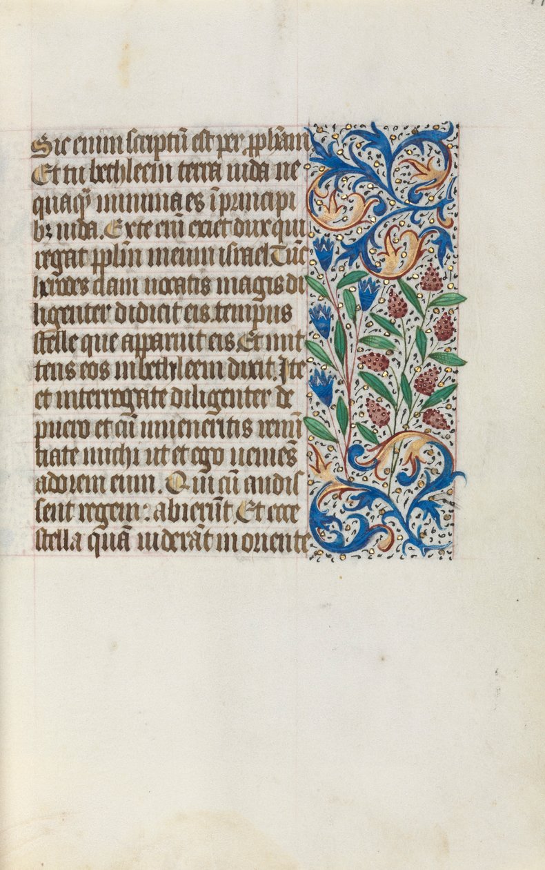 Księga godzin Korzystanie z Rouen: fol. 17r, ok. 1470. autorstwa Master of the Geneva Latini