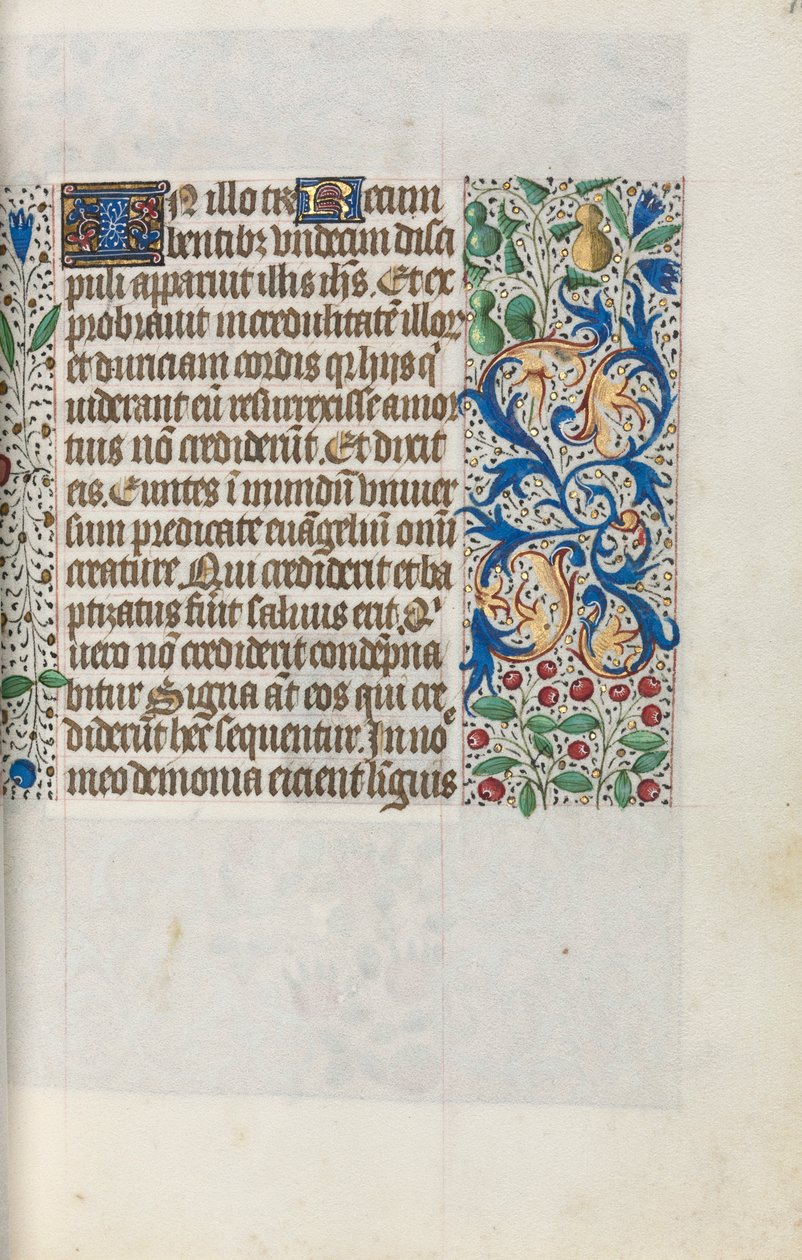 Księga godzin Korzystanie z Rouen: fol. 18r, ok. 1470. autorstwa Master of the Geneva Latini