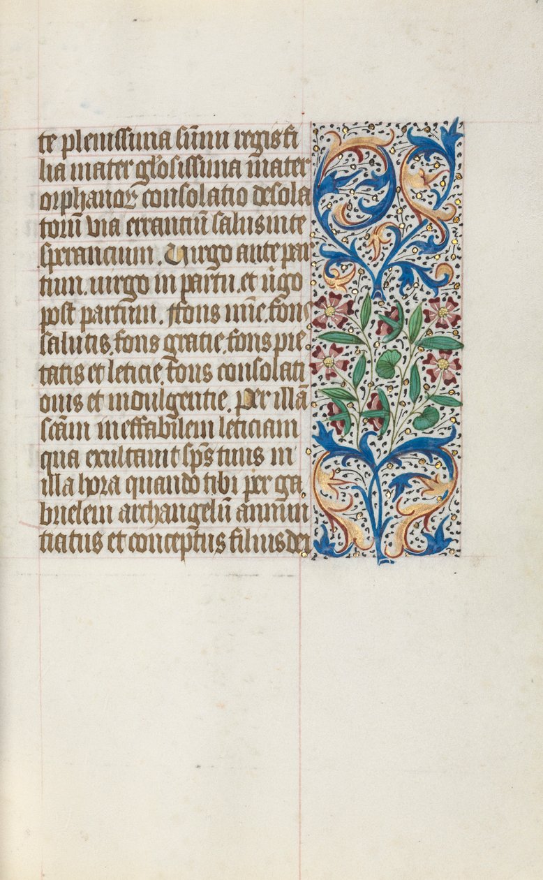 Księga godzin Korzystanie z Rouen: fol. 19r, ok. 1470. autorstwa Master of the Geneva Latini