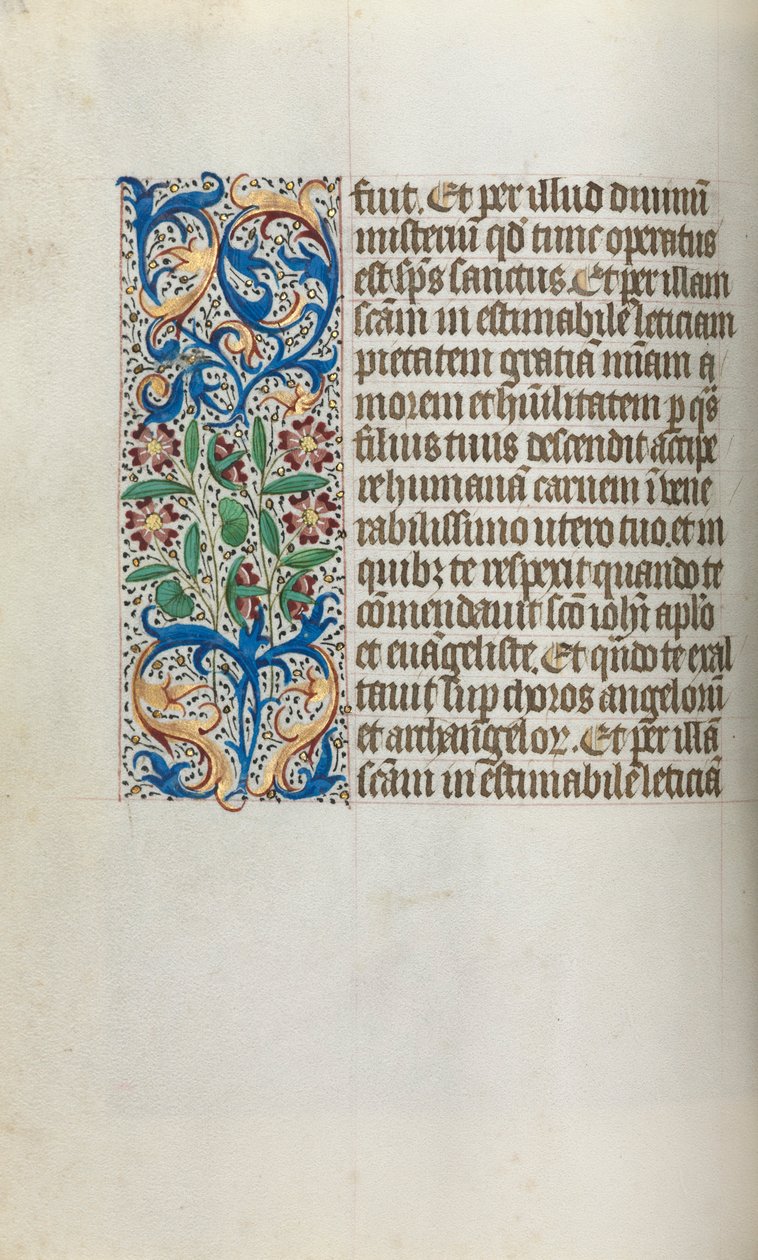 Księga godzin Korzystanie z Rouen: fol. 19v, ok. 1470. autorstwa Master of the Geneva Latini