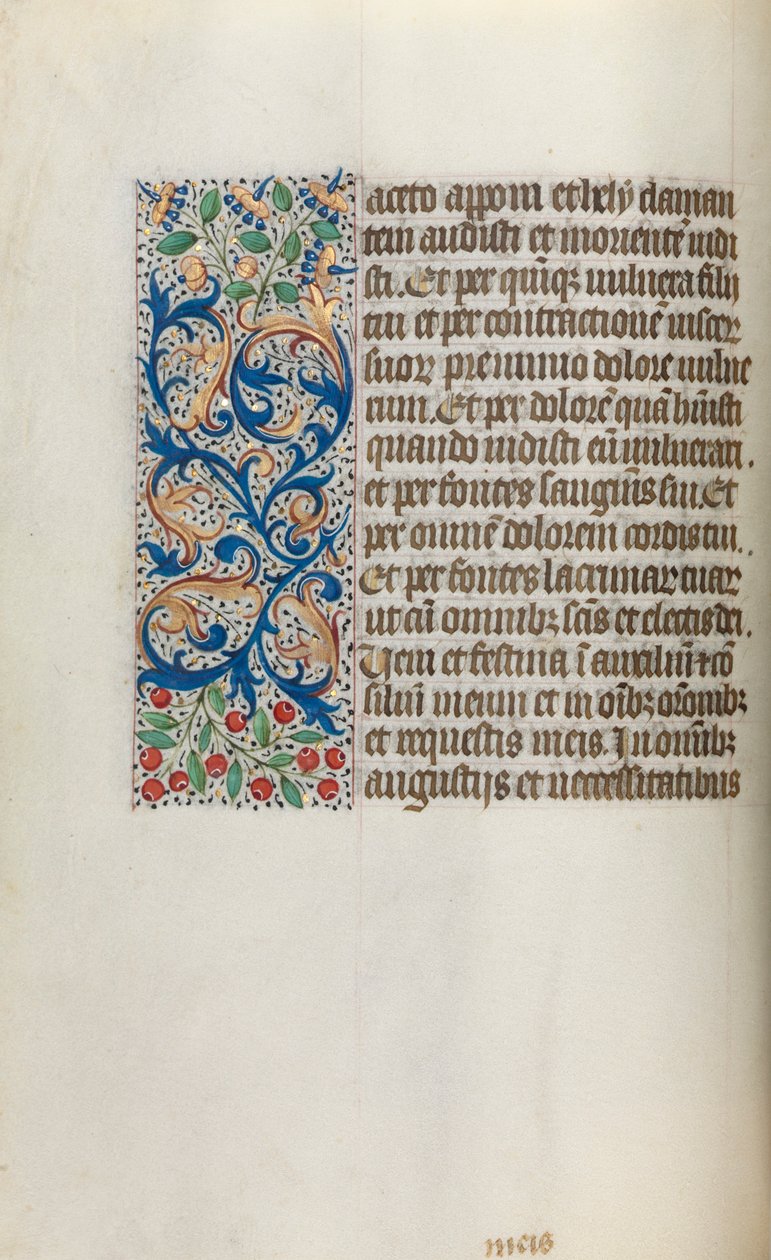 Księga godzin Korzystanie z Rouen: fol. 20v, ok. 1470. autorstwa Master of the Geneva Latini