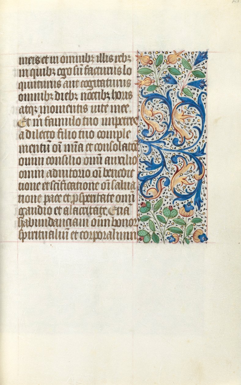 Księga godzin Korzystanie z Rouen: fol. 21r, ok. 1470. autorstwa Master of the Geneva Latini