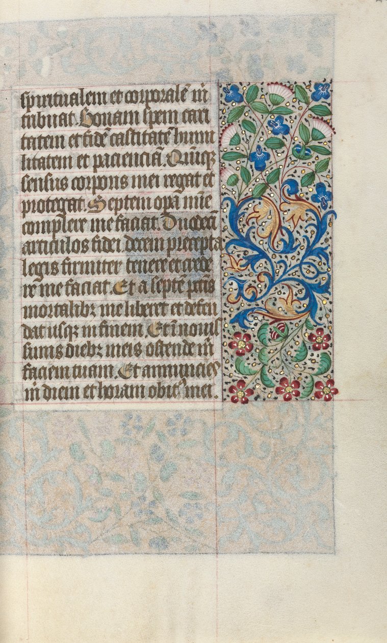 Księga godzin Korzystanie z Rouen: fol. 22r, ok. 1470. autorstwa Master of the Geneva Latini