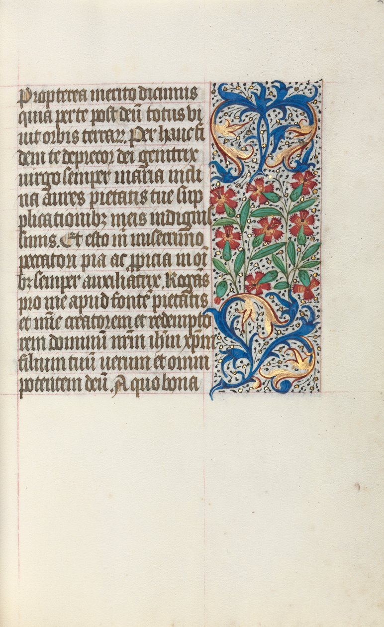 Księga godzin Korzystanie z Rouen: fol. 24r, ok. 1470. autorstwa Master of the Geneva Latini