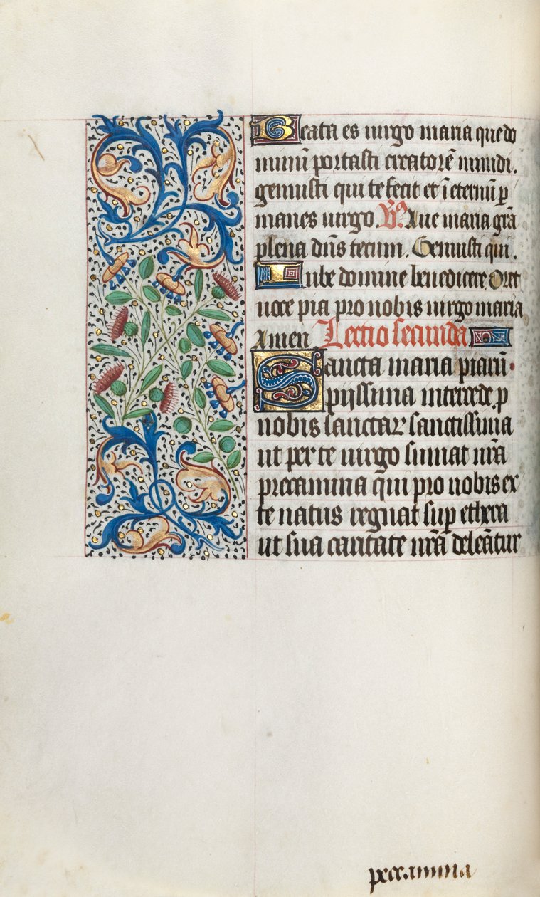 Księga godzin Korzystanie z Rouen: fol. 35v, ok. 1470. autorstwa Master of the Geneva Latini