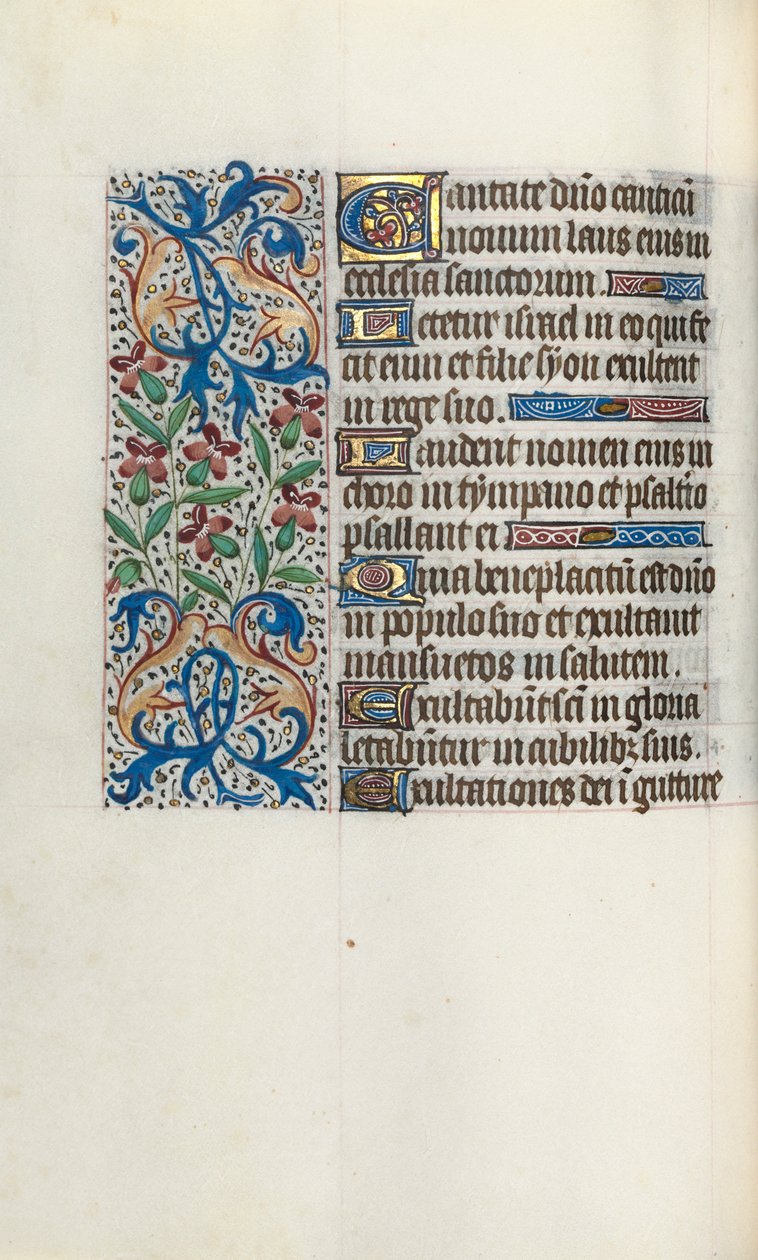 Księga godzin Korzystanie z Rouen: fol. 45v, ok. 1470. autorstwa Master of the Geneva Latini