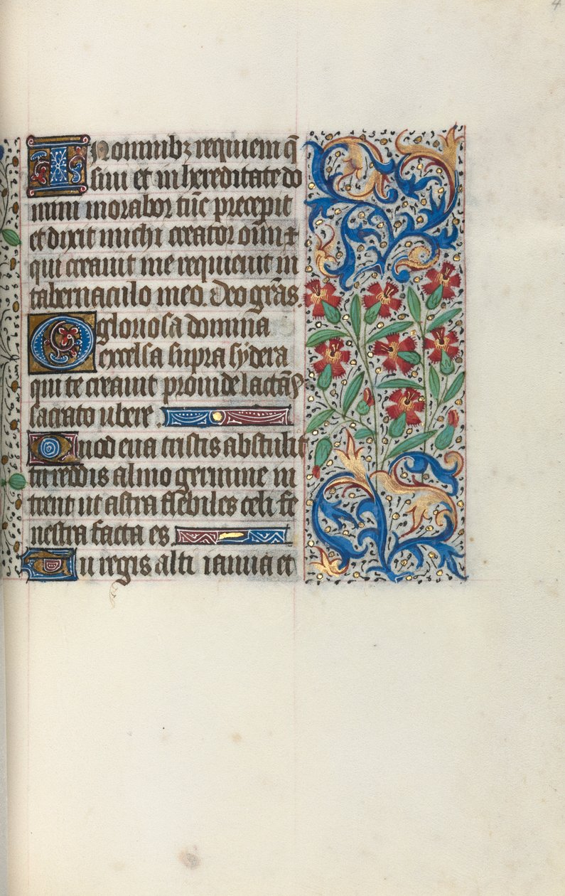 Księga godzin Korzystanie z Rouen: fol. 47r, ok. 1470. autorstwa Master of the Geneva Latini