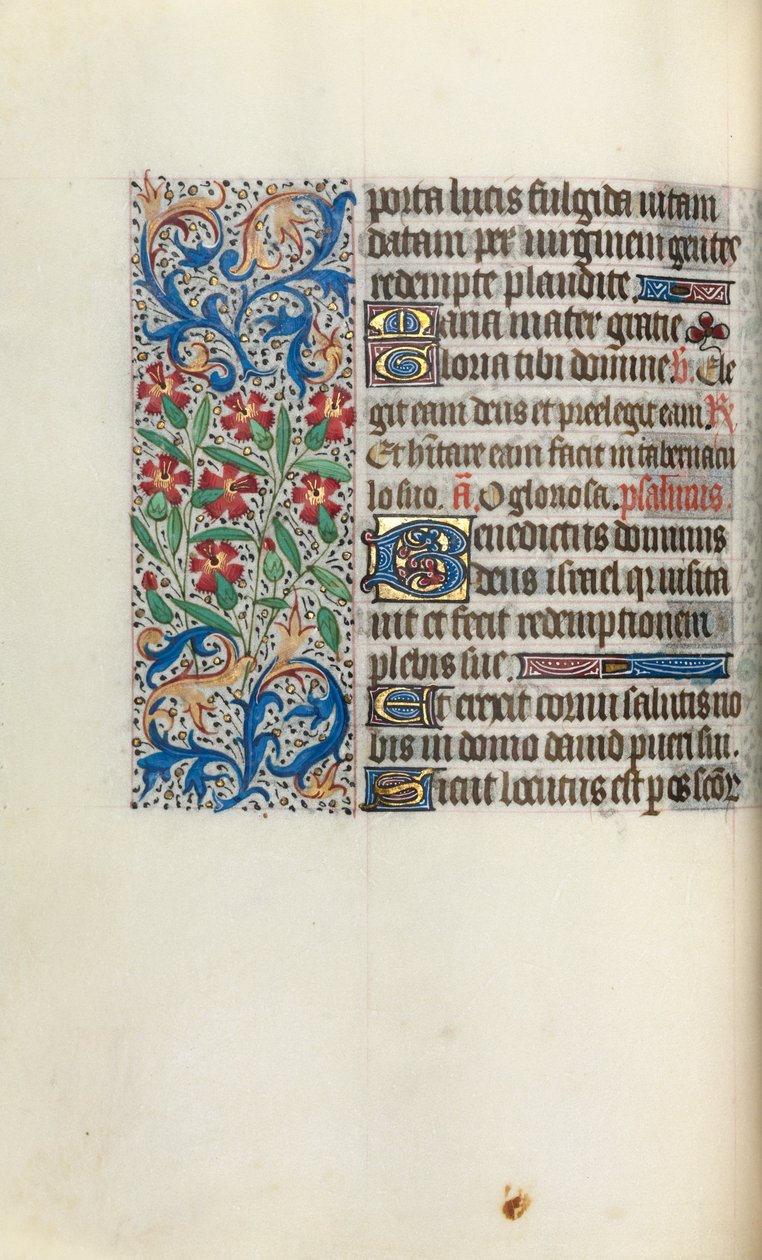 Księga godzin Korzystanie z Rouen: fol. 47v, ok. 1470. autorstwa Master of the Geneva Latini
