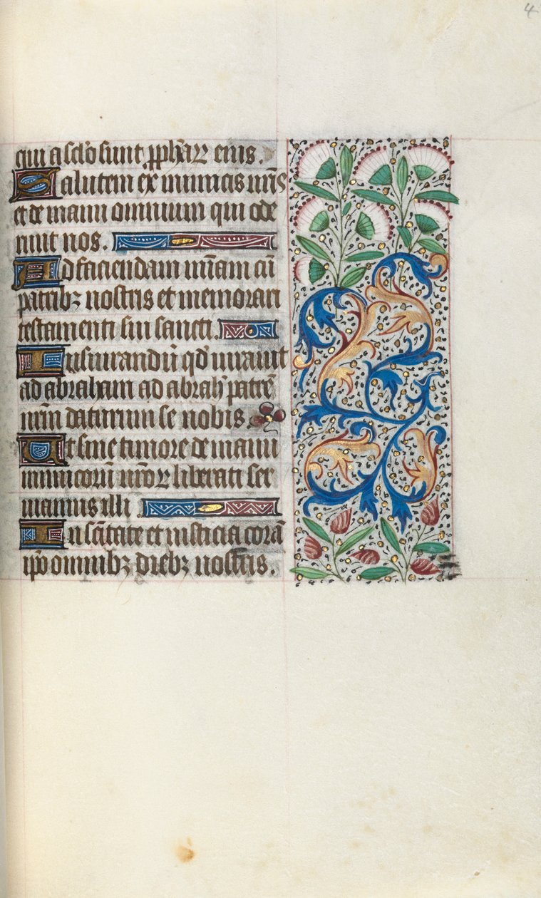 Księga godzin Korzystanie z Rouen: fol. 48r, ok. 1470. autorstwa Master of the Geneva Latini