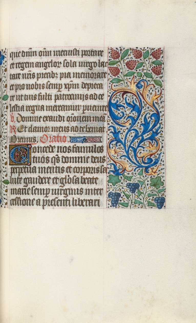 Księga godzin Korzystanie z Rouen: fol. 49r, ok. 1470. autorstwa Master of the Geneva Latini