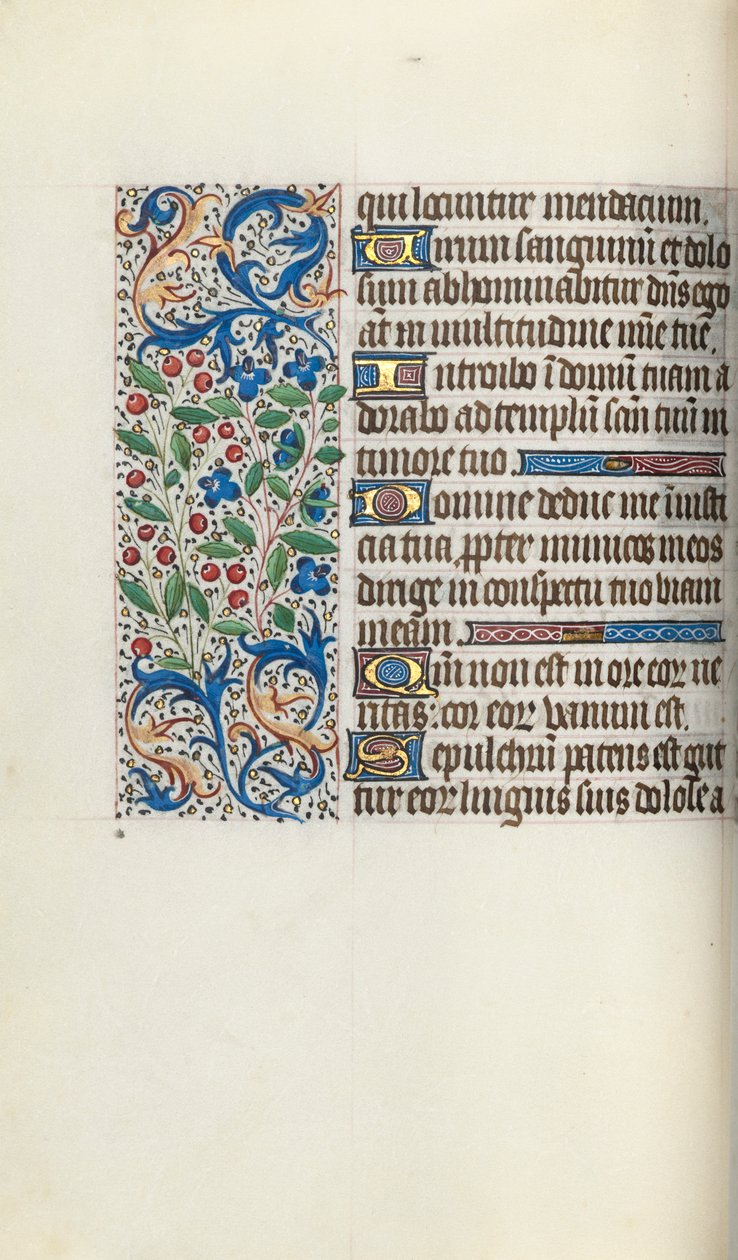 Księga godzin Korzystanie z Rouen: fol. 52v, ok. 1470. autorstwa Master of the Geneva Latini