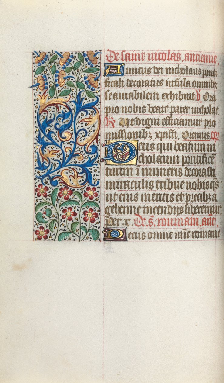 Księga godzin Korzystanie z Rouen: fol. 52v, ok. 1470. autorstwa Master of the Geneva Latini