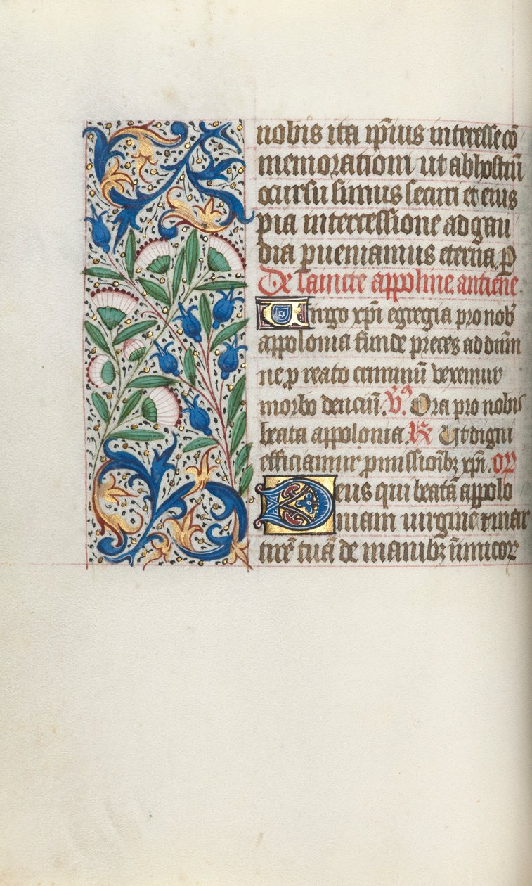 Księga godzin Korzystanie z Rouen: fol. 54v, ok. 1470. autorstwa Master of the Geneva Latini