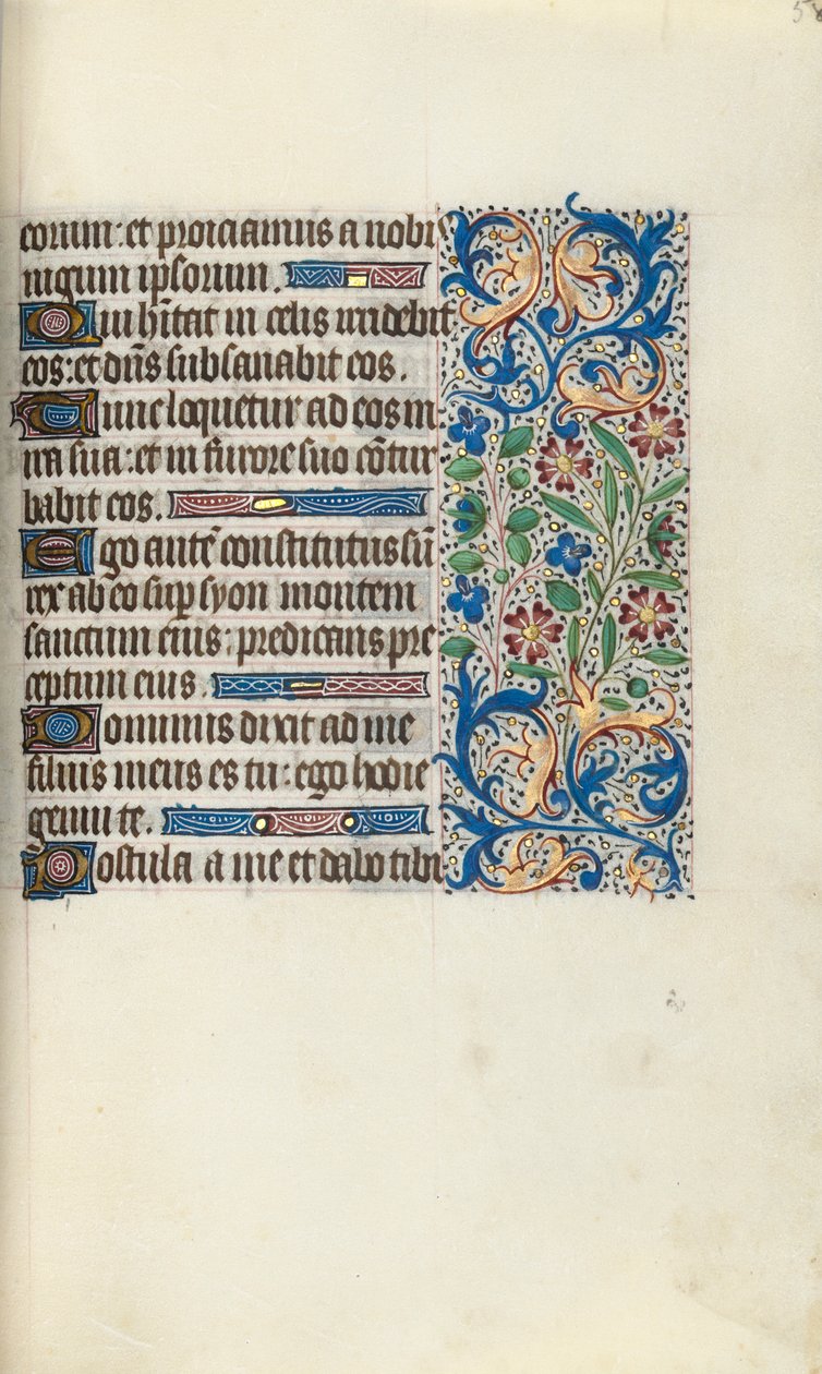 Księga godzin Korzystanie z Rouen: fol. 58r, ok. 1470. autorstwa Master of the Geneva Latini