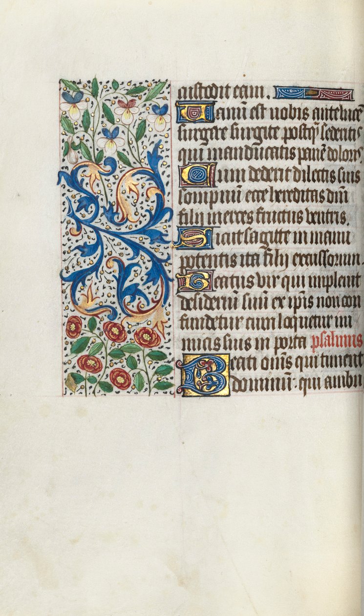 Księga godzin Korzystanie z Rouen: fol. 68v, ok. 1470. autorstwa Master of the Geneva Latini