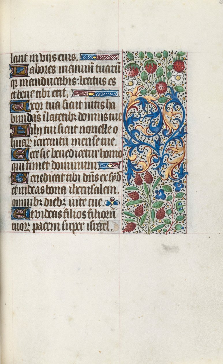Księga godzin Korzystanie z Rouen: fol. 69r, ok. 1470. autorstwa Master of the Geneva Latini