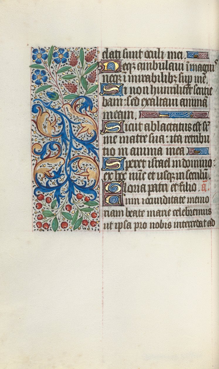 Księga godzin Korzystanie z Rouen: fol. 77v, ok. 1470. autorstwa Master of the Geneva Latini