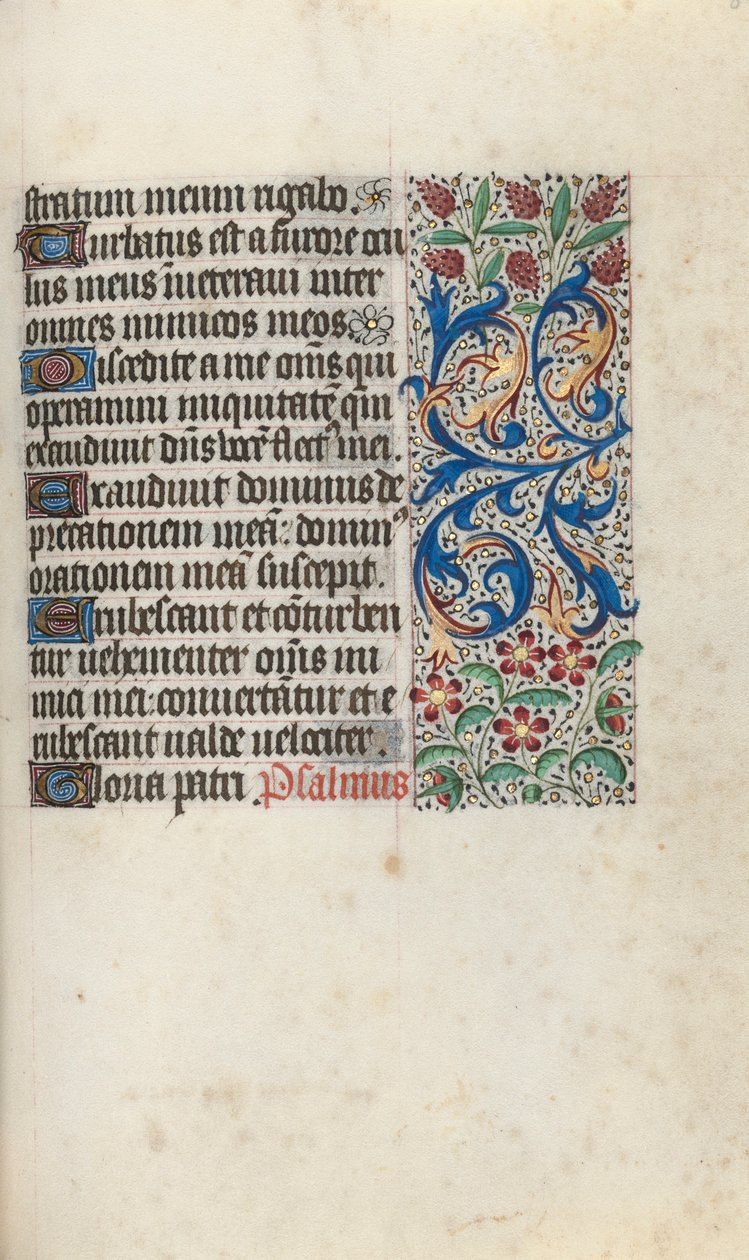 Księga godzin Korzystanie z Rouen: fol. 81r, ok. 1470. autorstwa Master of the Geneva Latini