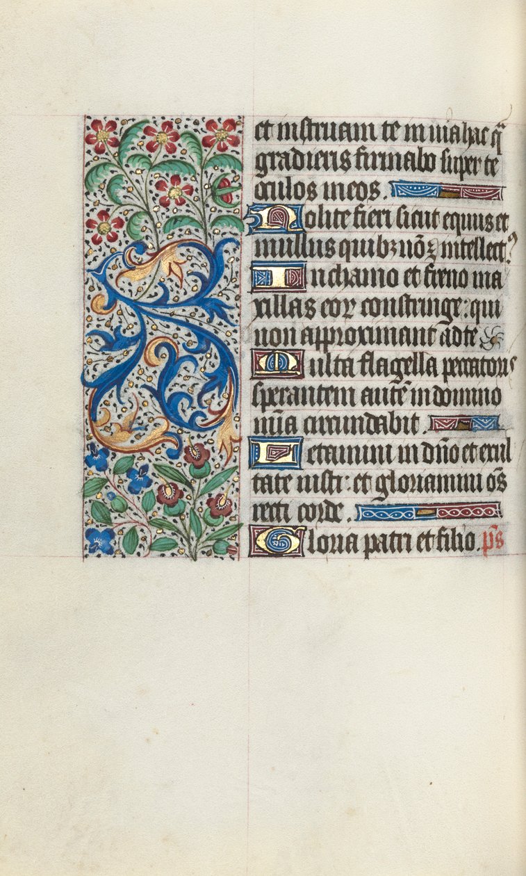 Księga godzin Korzystanie z Rouen: fol. 82v, ok. 1470. autorstwa Master of the Geneva Latini