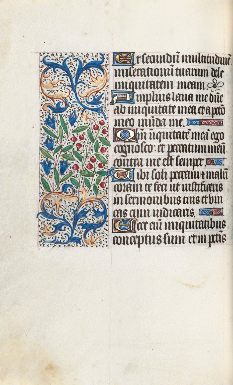 Księga godzin Korzystanie z Rouen: fol. 85v, ok. 1470. autorstwa Master of the Geneva Latini