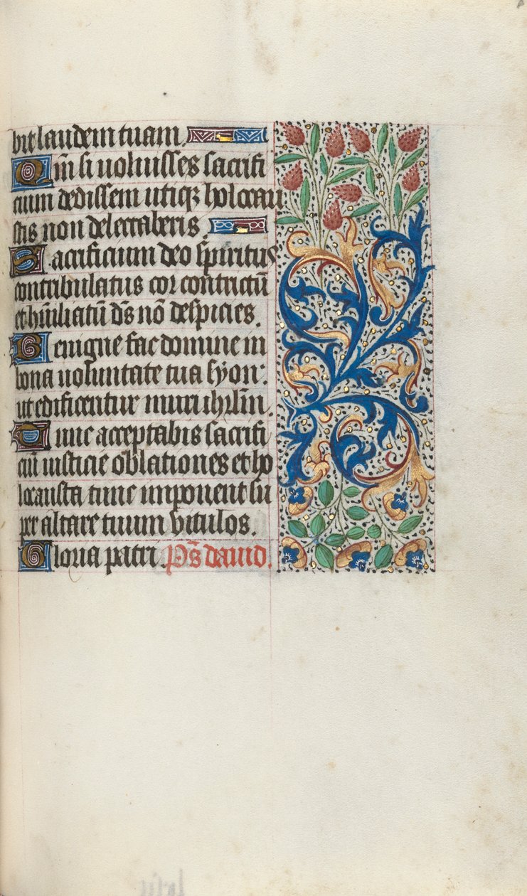 Księga godzin Korzystanie z Rouen: fol. 87r, ok. 1470. autorstwa Master of the Geneva Latini