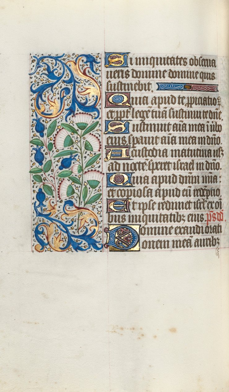 Księga godzin Korzystanie z Rouen: fol. 90v, ok. 1470. autorstwa Master of the Geneva Latini