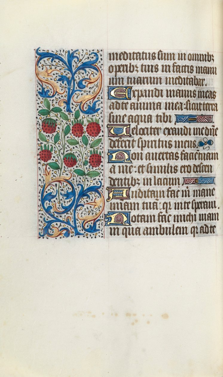 Księga godzin Korzystanie z Rouen: fol. 91v, ok. 1470. autorstwa Master of the Geneva Latini