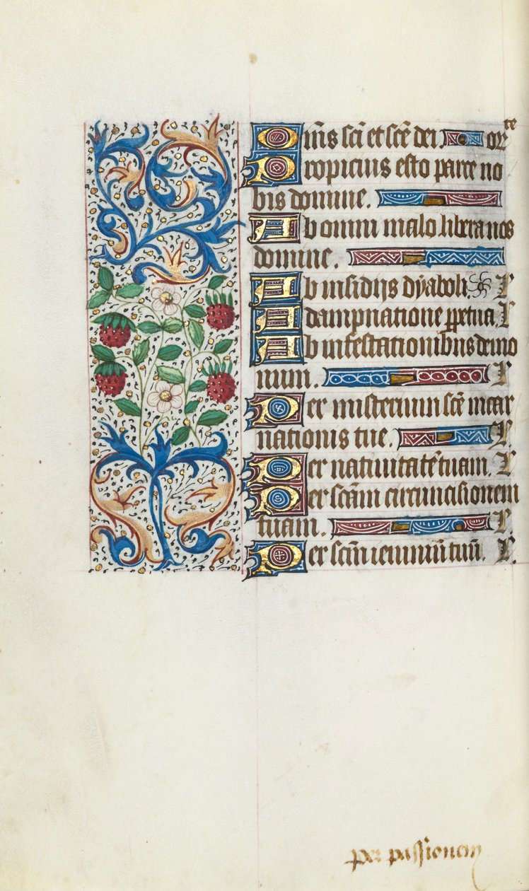 Księga godzin Korzystanie z Rouen: fol. 94v, ok. 1470. autorstwa Master of the Geneva Latini
