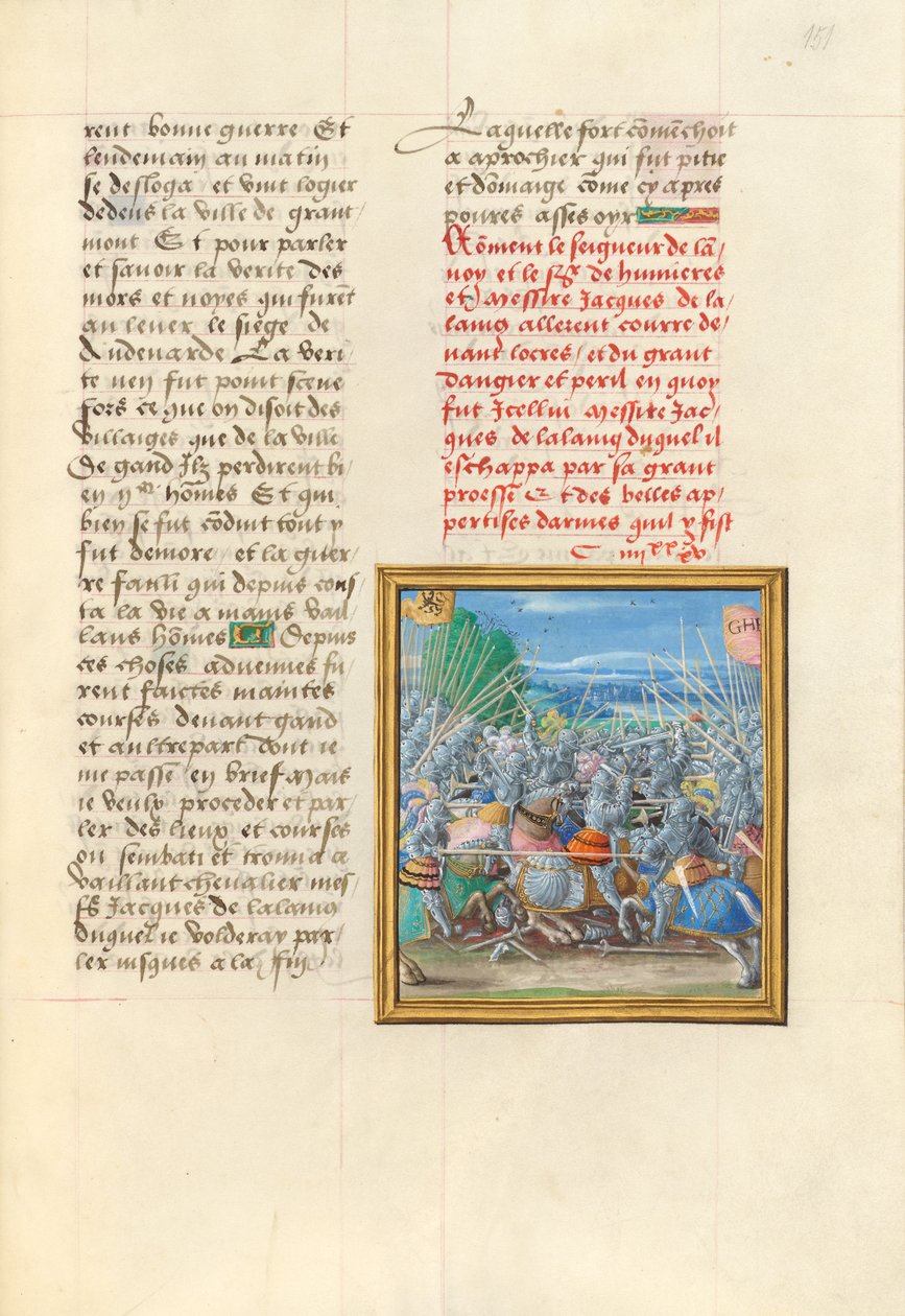 Bitwa pod Lokeren autorstwa Master of the Getty Lalaing