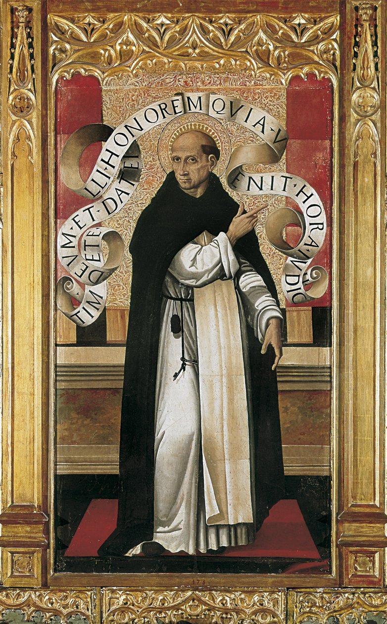 São Vicente Ferrer (1350-1419) (pintura) polonês autorstwa Master of the Grifo
