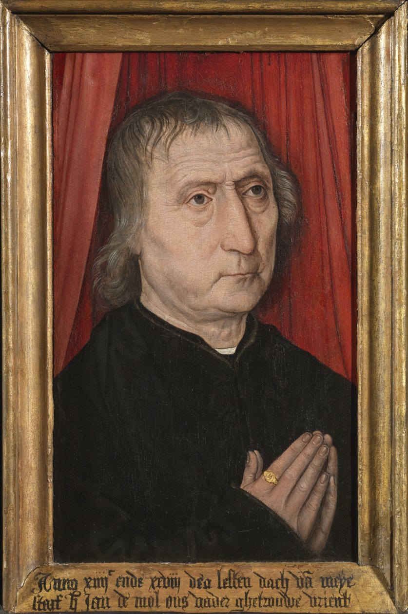 Portret Jana de Mola, ok. 1485 (olej na desce) autorstwa Master of the Guild of Saint George at Malines