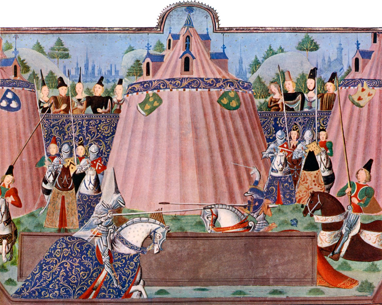 Potyczki św Ingleverta, Francja, 1470-1475, c1900-1920 autorstwa Master of the Harley Froissart