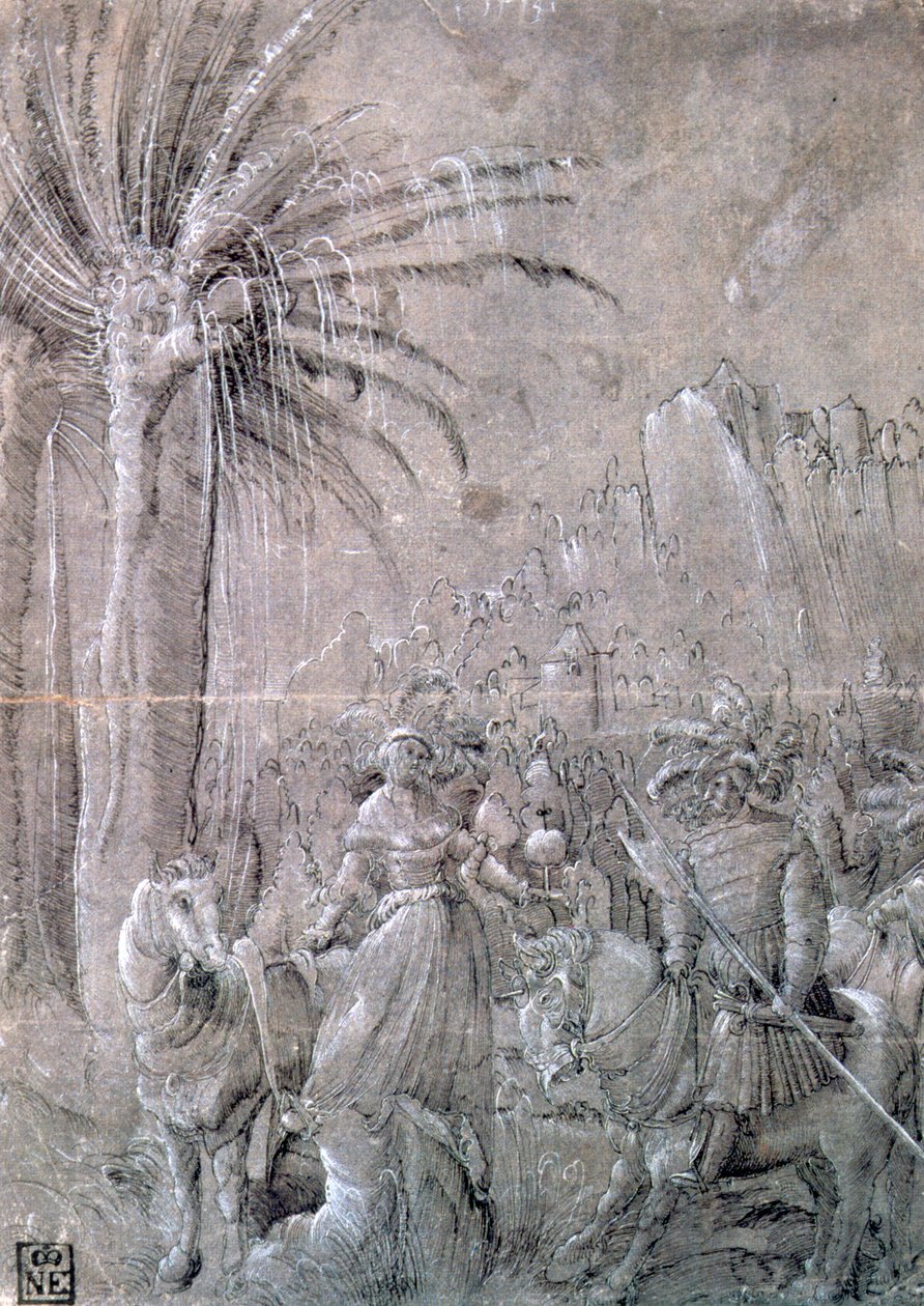 „Dawid i Abigail”, początek XVI wieku autorstwa Master of the Historia of Frederici
