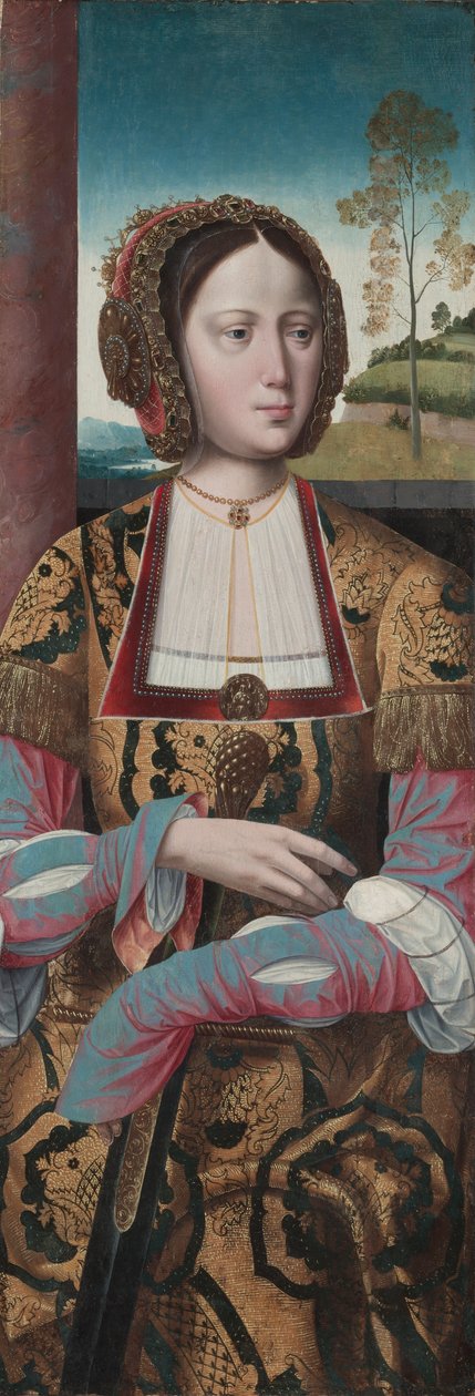 Święta Katarzyna, ok. 1520 (tempera na drewnie) autorstwa Master of the Holy Blood