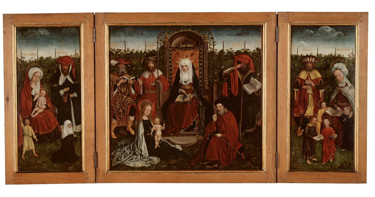 Tryptyk Poortakker, ok. 1500-10 (olej na desce) autorstwa Master of the Holy Family of St. Anne