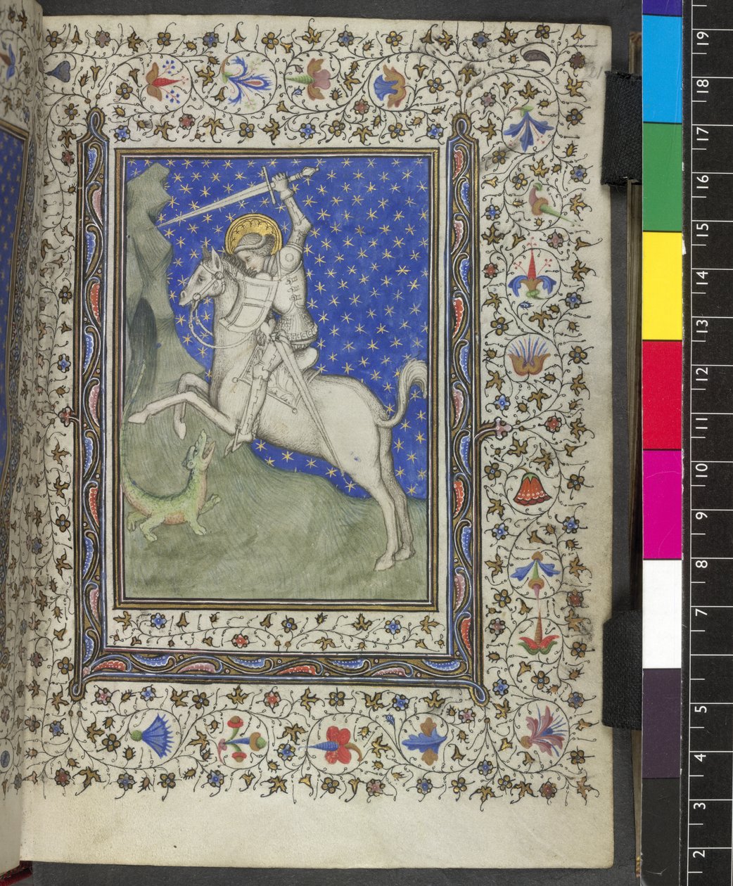 Harley 2952, f.21 Św. Jerzy i smok, 